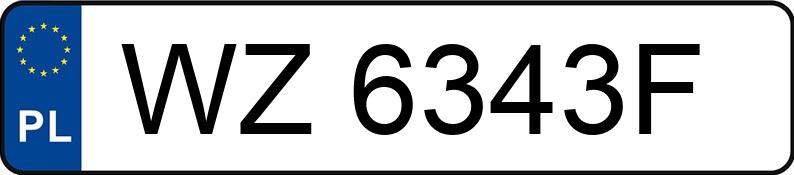 Numer rejestracyjny WZ 6343F posiada VOLKSWAGEN PASSAT - WZ6343F