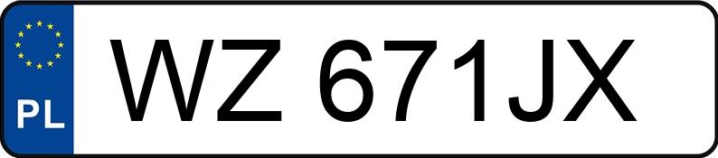 Numer rejestracyjny WZ 671JX posiada AUDI A6 LIMOUSINE - WZ671JX