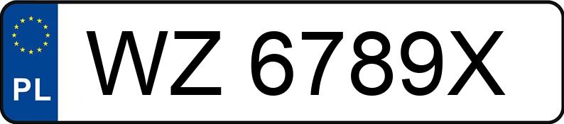 Numer rejestracyjny WZ 6789X posiada MAZDA CX-3 2.0 MR`18 E6d SkyEnergy i-ELOOP AWD - WZ6789X