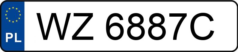 Numer rejestracyjny WZ 6887C posiada AUDI A6 Allroad TDI MR`06 E4 4F A6 Allroad TDI MR`06 E4 4F - WZ6887C