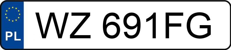 Numer rejestracyjny WZ 691FG posiada HONDA Civic 1.4i MR`95 iS - WZ691FG