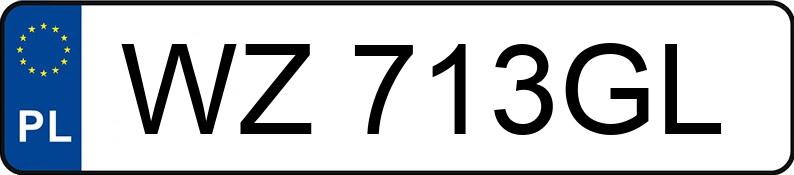 Numer rejestracyjny WZ 713GL posiada MASERATI LEVANTE - WZ713GL