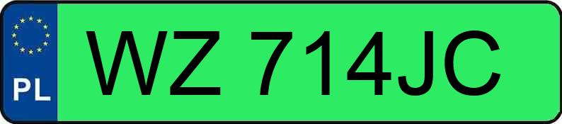 Numer rejestracyjny WZ 714JC posiada BYD Seal MR`24 Design - WZ714JC Numer rejestracyjny WZ 714JC posiada BYD Seal MR`24 Design - WZ714JC