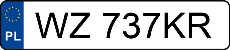 Numer rejestracyjny WZ 737KR posiada BMW 520D - WZ737KR
