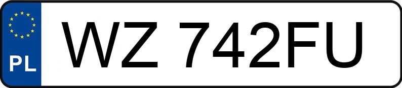 Numer rejestracyjny WZ 742FU posiada BMW 525I - WZ742FU