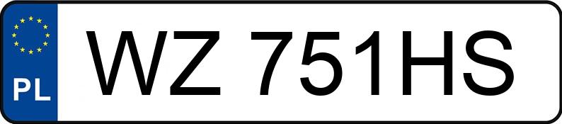 Numer rejestracyjny WZ 751HS posiada AUDI A3 - WZ751HS
