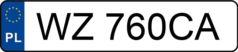 Numer rejestracyjny WZ 760CA posiada KIA XCEED - WZ760CA Numer rejestracyjny WZ 760CA posiada KIA XCEED - WZ760CA