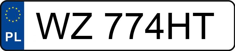 Numer rejestracyjny WZ 774HT posiada PORSCHE MACAN - WZ774HT