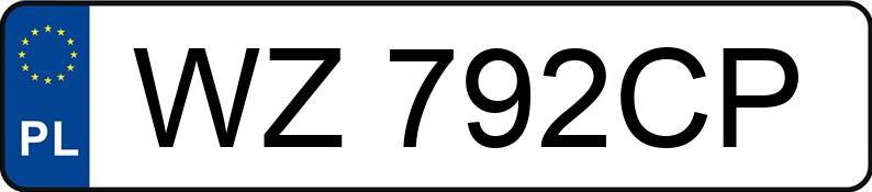 Numer rejestracyjny WZ 792CP posiada HYUNDAI i30 1.4 MR`17 E6 - WZ792CP Numer rejestracyjny WZ 792CP posiada HYUNDAI i30 1.4 MR`17 E6 - WZ792CP