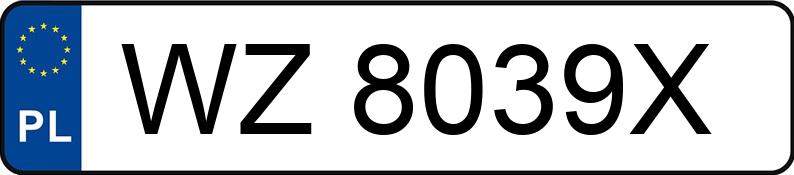 Numer rejestracyjny WZ 8039X posiada SAAB 9-3 - WZ8039X Numer rejestracyjny WZ 8039X posiada SAAB 9-3 - WZ8039X