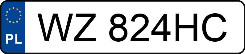 Numer rejestracyjny WZ 824HC posiada JEEP COMPASS - WZ824HC