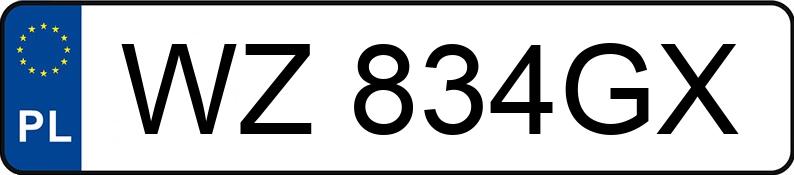 Numer rejestracyjny WZ 834GX posiada KIA Sportage 1.6 T-GDI MR`22 E6d M - WZ834GX Numer rejestracyjny WZ 834GX posiada KIA Sportage 1.6 T-GDI MR`22 E6d M - WZ834GX
