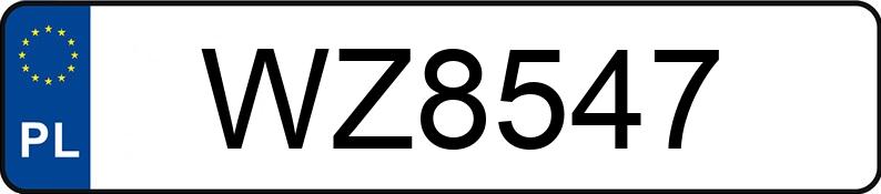 Numer rejestracyjny WZ 8547 posiada HONDA Choppery do 600 ccm VT 600 Shadow - WZ8547