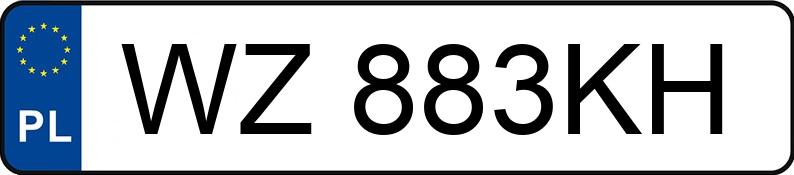 Numer rejestracyjny WZ 883KH posiada TOYOTA RAV4 - WZ883KH