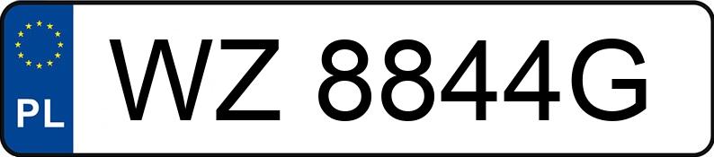 Numer rejestracyjny WZ 8844G posiada AUDI A4 - WZ8844G