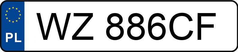 Numer rejestracyjny WZ 886CF posiada PEUGEOT 307 - WZ886CF