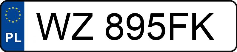 Numer rejestracyjny WZ 895FK posiada OPEL KADETT - WZ895FK