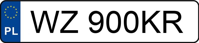 Numer rejestracyjny WZ 900KR posiada MAXUS T60 SK8C - WZ900KR