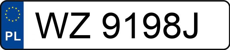 Numer rejestracyjny WZ 9198J posiada SAAB 9-5 2.3 MR`97 T Aero - WZ9198J