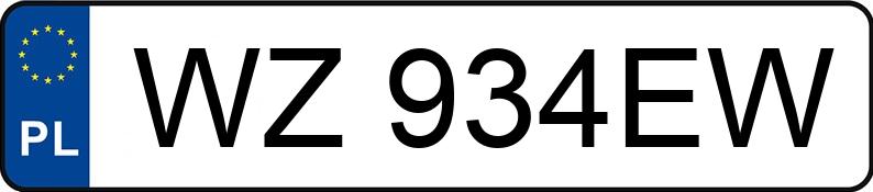 Numer rejestracyjny WZ 934EW posiada SAAB 9-3 - WZ934EW Numer rejestracyjny WZ 934EW posiada SAAB 9-3 - WZ934EW