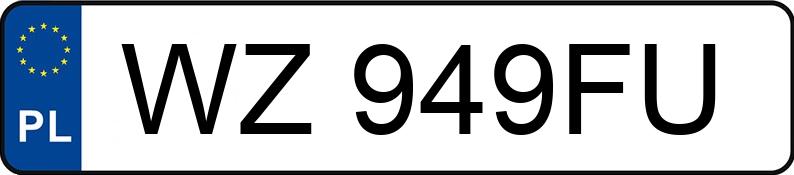 Numer rejestracyjny WZ 949FU posiada JAGUAR F-Pace 2.0 Diesel MHEV MR`21 E6 R-Dynamic Black - WZ949FU