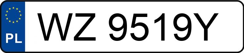 Numer rejestracyjny WZ 9519Y posiada PEUGEOT 308 - WZ9519Y