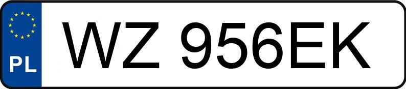 Numer rejestracyjny WZ 956EK posiada PEUGEOT BOXER - WZ956EK Numer rejestracyjny WZ 956EK posiada PEUGEOT BOXER - WZ956EK