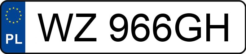 Numer rejestracyjny WZ 966GH posiada TOYOTA COROLLA - WZ966GH Numer rejestracyjny WZ 966GH posiada TOYOTA COROLLA - WZ966GH