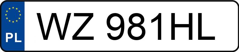 Numer rejestracyjny WZ 981HL posiada PEUGEOT 308 - WZ981HL
