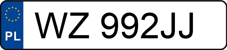 Numer rejestracyjny WZ 992JJ posiada BMW 320i MR`22 E6d/e G20 xDrive Steptronic - WZ992JJ