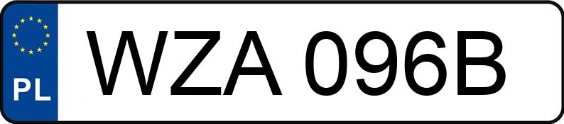Numer rejestracyjny WZA 096B posiada AUDI A4 - WZA096B Numer rejestracyjny WZA 096B posiada AUDI A4 - WZA096B