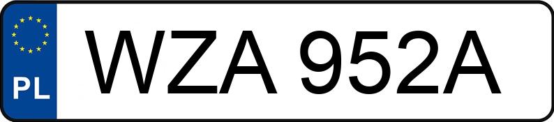 Numer rejestracyjny WZA 952A posiada FORD (USA) Mustang 5.0 - WZA952A Numer rejestracyjny WZA 952A posiada FORD (USA) Mustang 5.0 - WZA952A