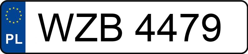 Numer rejestracyjny WZB 4479 posiada VOLKSWAGEN TRANSPORTER 1.6D - WZB4479