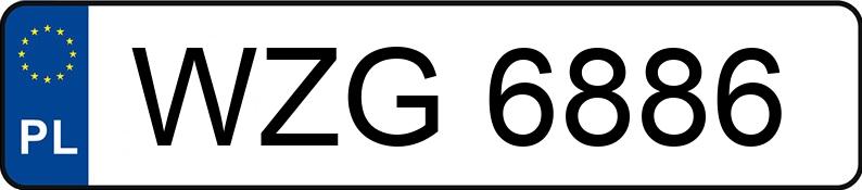 Numer rejestracyjny WZG 6886 posiada MERCEDES-BENZ 500 SL - WZG6886