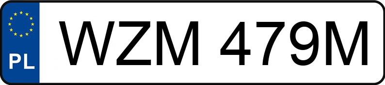 Numer rejestracyjny WZM 479M posiada PEUGEOT 106 1.0 MR`96 Classic - WZM479M