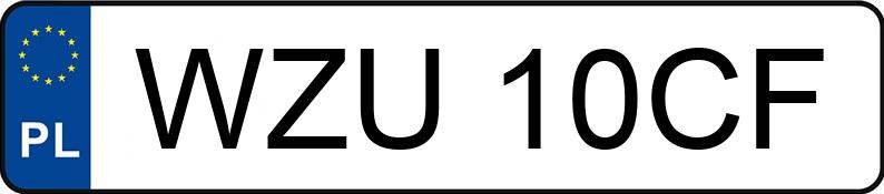 Numer rejestracyjny WZU 10CF posiada DAEWOO LEGANZA 2.0 - WZU10CF