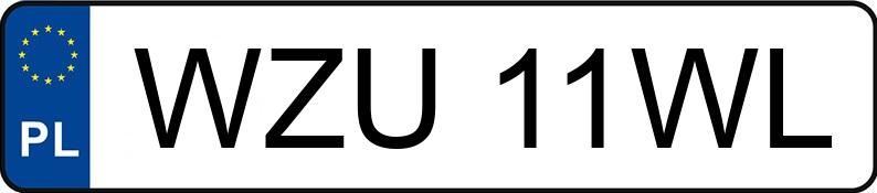 Numer rejestracyjny WZU 11WL posiada VOLVO XC60 - WZU11WL Numer rejestracyjny WZU 11WL posiada VOLVO XC60 - WZU11WL