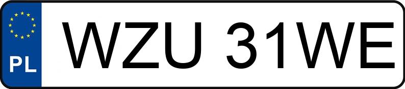 Numer rejestracyjny WZU 31WE posiada VOLKSWAGEN PASSAT - WZU31WE