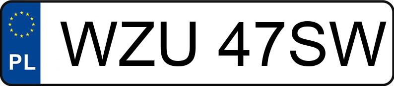 Numer rejestracyjny WZU 47SW posiada OPEL ASTRA - WZU47SW