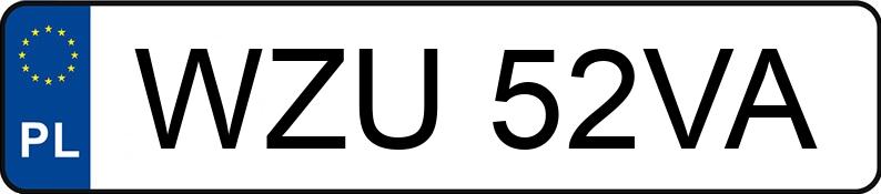 Numer rejestracyjny WZU 52VA posiada OPEL ZAFIRA - WZU52VA Numer rejestracyjny WZU 52VA posiada OPEL ZAFIRA - WZU52VA