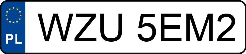 Numer rejestracyjny WZU 5EM2 posiada AUDI A4 40 TDi MR`20 E6d B9 S line S tronic - WZU5EM2