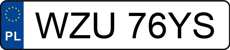 Numer rejestracyjny WZU 76YS posiada RENAULT MEGANE SCENIC - WZU76YS