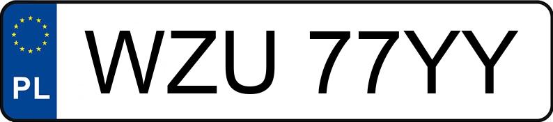 Numer rejestracyjny WZU 77YY posiada AUDI A6 - WZU77YY