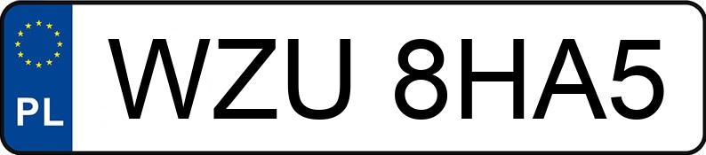 Numer rejestracyjny WZU 8HA5 posiada AUDI A4 - WZU8HA5 Numer rejestracyjny WZU 8HA5 posiada AUDI A4 - WZU8HA5