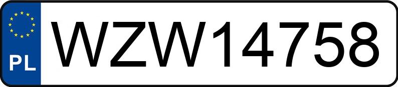 Numer rejestracyjny WZW 14758 posiada AUDI A4 - WZW14758