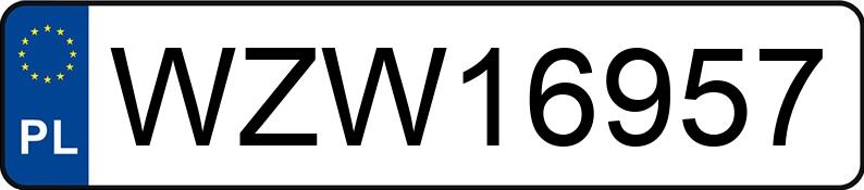 Numer rejestracyjny WZW 16957 posiada VOLKSWAGEN GOLF - WZW16957