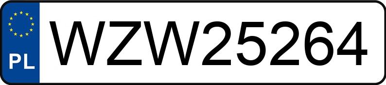 Numer rejestracyjny WZW 25264 posiada VOLKSWAGEN Golf IV 1.6 MR`97 Trendline - WZW25264