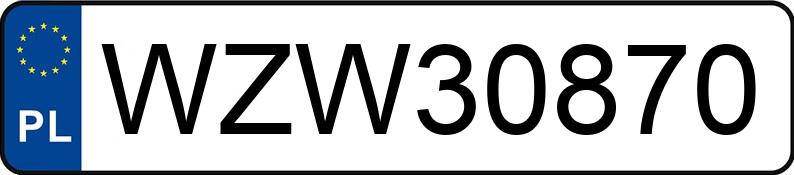 Numer rejestracyjny WZW 30870 posiada VOLVO V70 XC - WZW30870 Numer rejestracyjny WZW 30870 posiada VOLVO V70 XC - WZW30870