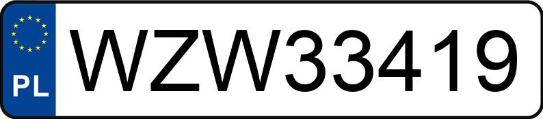 Numer rejestracyjny WZW 33419 posiada OPEL VECTRA - WZW33419 Numer rejestracyjny WZW 33419 posiada OPEL VECTRA - WZW33419