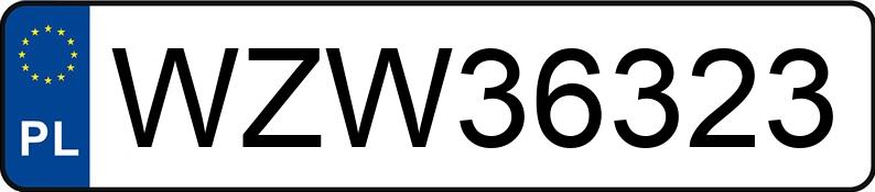 Numer rejestracyjny WZW 36323 posiada BMW 320I - WZW36323